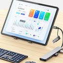 8 in 2 USB +Type C HUB Docking Station with 3.5mm