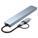 8 in 2 USB +Type C HUB Docking Station with 3.5mm