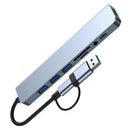 8 in 2 USB +Type C HUB Docking Station with 3.5mm