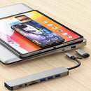 8 in 2 USB +Type C HUB Docking Station with 3.5mm