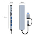 8 in 2 USB +Type C HUB Docking Station with 3.5mm
